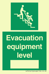 Evacuation equipment level